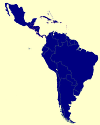 map of Latin America