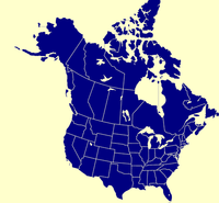 map of North America